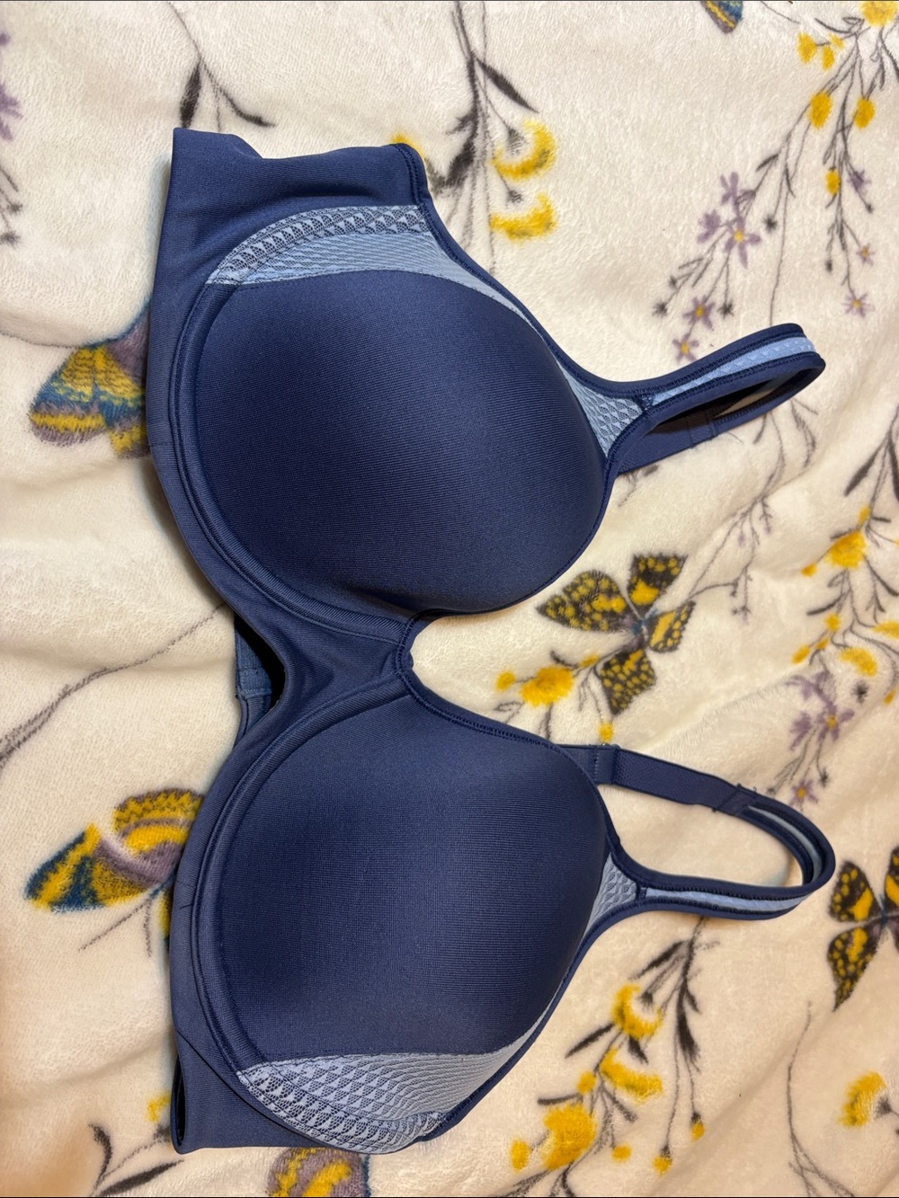 Bali Navy & Light Blue Full Coverage Bra